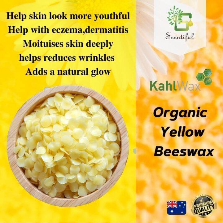 Organic Beeswax Pellet/Block - Food Grade - Premium Quality - (Imported ...