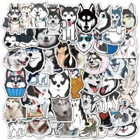 50PCS Husky Cartoon Stickers Cute Animals Dog Graffiti For Car Suitcase Skateboard Phone Laptop DIY Stickers Skateboard Sticker