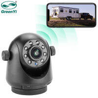 GreenYi 5กรัม WiFi แม่เหล็กผูกปมไร้สายกล้องมองหลัง Night Vision แบบชาร์จสำหรับรถพ่วง RV รถบรรทุกสำหรับ Android