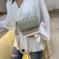 2022 Bags For Women Contrast Color Leather Crossbody Travel Handbag Fashion Simple Shoulder Bags Ladies Female Cross Body Bag