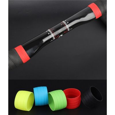 1 Pair Silicone Cycling Handlebar Tape Fixing Sleeve Ring Anti-skip Waterproof Plugs Protective Cover Bike Rubber Road Hand Adhesives Tape