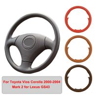 Hand-stitched Artificial Leather Car Steering Wheel Cover For Toyota Vios Corolla Mark 2 for Lexus GS43 Steering Wheel Braid Steering Wheels Accessori