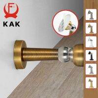 KAK Stainless Steel Magnetic Doorstop Non-Punch Wind-Proof Door Stopper Wall Mounted Floor Mounted Door Holder Door Hardware Decorative Door Stops