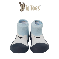 รองเท้าเด็กวัยหัดเดิน Bigtoes ลาย White Bear Sky (สีฟ้า) รองเท้าเด็กอ่อน รองเท้าถุงเท้า รองเท้าเด็กผู้ชาย รองเท้าเด็กผู้หญิง