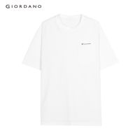 ผ้าฝ้าย 100%GIORDANO เสื้อยืดผู้ชาย แขนสั้น Mens G-motion SORONA Tee  01022218S-3XL