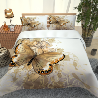 Hot Style Bedding Set 3d Digital Butterfly Printing 23pcs Duvet Cover Set Single Twin Double Full Queen King Bedroom Decor