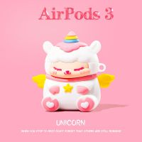 เคสหูฟัง ลายยูนิคอร์น หมีน่ารัก หลากสี สําหรับ AirPods3gen AirPods3 AirPods2gen 2021 AirPods3