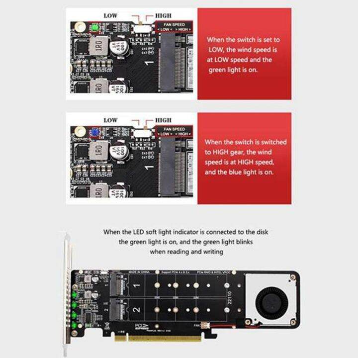 double-sided-4-disk-nvme-raid-pci-e-x16-split-card-pci-e-x16-to-m-2-m-key-nvme-x4ssd-raid-expansion-card-adapter