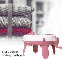 Childrens Knitting Machine Smart Weaving Machine Round Spinning Double Knit Emerge Kit Hand Cranked Scarf Hat Knitting Device Knitting  Crochet