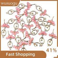 WUSUOGU 20pc 2760มม. เสน่ห์สาวบัลเล่ต์ โลหะผสมอัลลอยด์ ด้วยคริสตัลพลอยเทียม กำไลข้อมือสร้อยข้อมือ การทำเครื่องประดับ สำหรับผู้หญิง