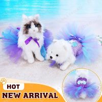 Pet Dress Mermaid Costume Hemlines Pet Clothes Beautiful Fine Workmanship Polyester Decorative Fluffy for Daily Dresses