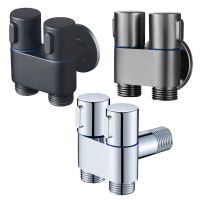 【YF】 Zinc Alloy Angle Valve Wall Mount Toilet Bidet Sprayer Set One In Two Out Water Cleaning for Bathroom Accessories