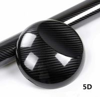 152x10/50cm High Glossy 5D Carbon Fiber Wrapping Vinyl Film Motorcycle Tablet Stickers And Decals Auto Accessories Car Styling Bumper Stickers Decals