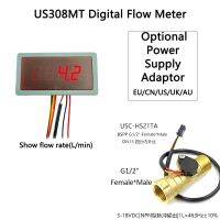 US308MT digital flow meter flow alarmer and USC-HS21TA flow sensor Portable Display and Power Supply Supply 1-30L/min