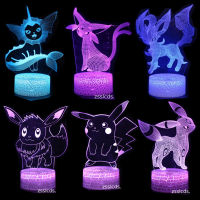 Pokemon figures Action Toys Figure 3d Visual Led Night Lights Anime Figure pokemon Go Monster Pikachu Figurine Toys Models Gifts