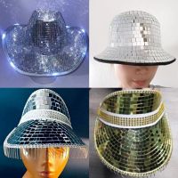 Disco Cowboy Hat Disco Ball Cowboy Hat Mirror Cowboy Hat Cowboy Glitter Hat Disco Ball Sparkle Hat Sequin Caps Party Sequin Hat