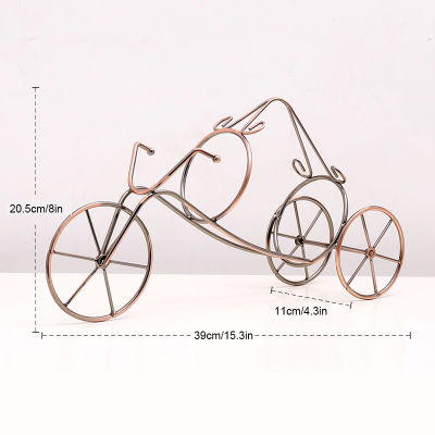 Tricycle Shaped Wine Rack Holding 1 Wine Bottle Creativity Iron Golden Wine Bottle Holder Perfect for Kitchen Counter wine rack