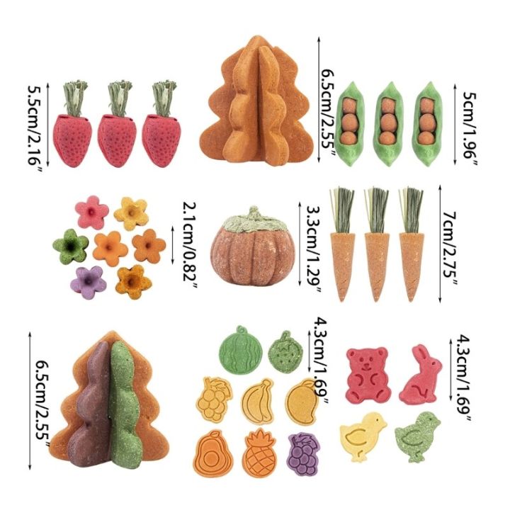 h7ea-กระต่ายโมลาร์หนูแฮมสเตอร์หมูจริงอาหารโภชนาการที่กัดเล่นสำหรับสัตว์เลี้ยงขนาดเล็ก