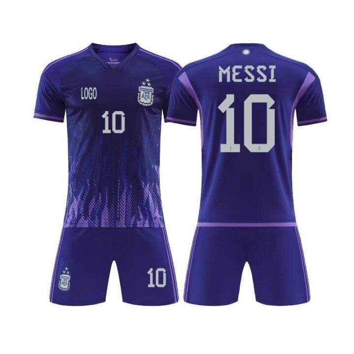 3-star-lionel-messi-argentina-national-team-home-and-away-2022-10-jersey-adult-childrens-game-of-football-clothing-customization