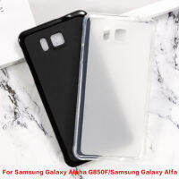 Soft TPU Clear Case สำหรับ Samsung Galaxy Alpha G850F Gel ซิลิโคนโทรศัพท์ป้องกันกลับ Shell Case Cover