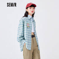 HOT”Semir เสื้อลายสก๊อตผู้หญิงสวมใส่ภายใน2022ต้นฤดูใบไม้ผลิสตรีการออกแบบใหม่ท็อปส์ย้อนยุคสไตล์ฮ่องกงเสื้อ