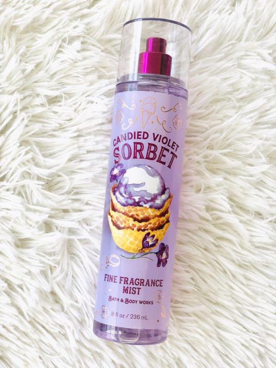 Bath & Body Works Candied Violet Sorbet Fine Fragrance Mist 236ml | Lazada