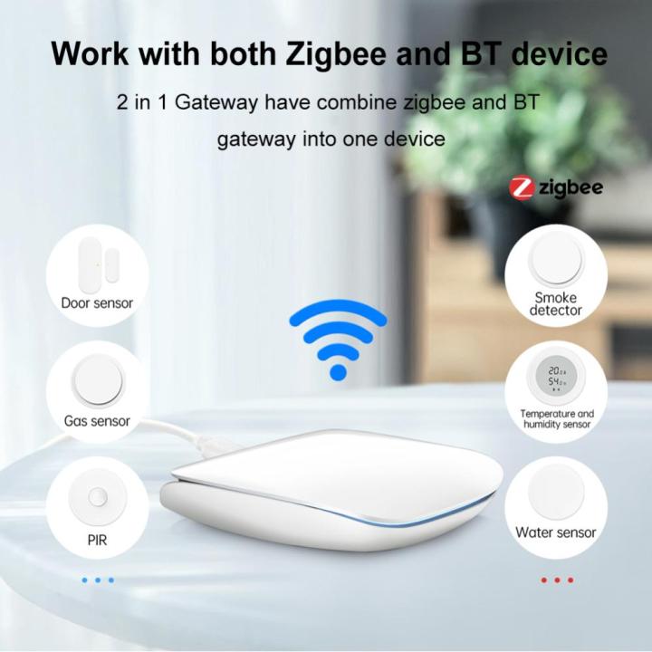 tuya-ฮับเกตเวย์ไร้สายแอปรีโมทคอนโทรล-zigbee3-0ทำงานกับบลูทูธได้กับ-alexa-google-home