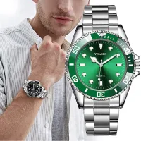 {Miracle Watch Store} ใหม่ Casual Business Men 39; S นาฬิกา Luxury Date Green Dial Men 39; S นาฬิกาแฟชั่นผู้ชาย39; S นาฬิกานาฬิกา Relogio Masculino