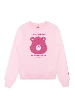 HYPE X CAREBEARS PINK APL. SCRIBBLE CREW NECK