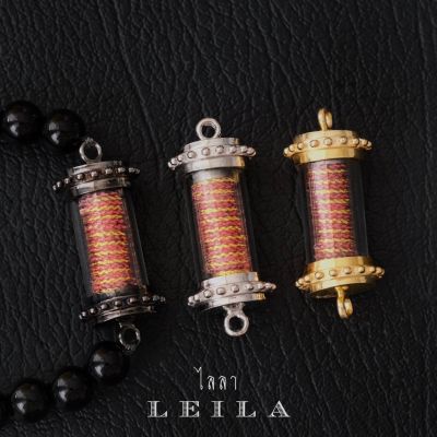 Leila Amulets รวยดีทวีคูณ รุ่น รวยดีทองไหลมา ด้ายแดงทอง (พร้อมกำไลหินฟรีตามรูป)