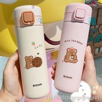 ۞ hrgrgrgregre 350/450ml bonito urso garrafa térmica 304 de vácuo aço inoxidável copo kawaii água para meninas meninos