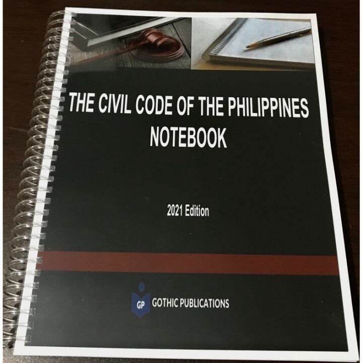 (Codal) The Civil Code Of The Philippines Notebook | Lazada PH