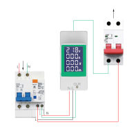 อุปกรณ์อิเล็กทรอนิกส์สำหรับการติดต่อ0-30kW เมตรความแม่นยำสูงไฟฟ้าราง Din 0-999kWh เครื่องวัดแรงดันไฟฟ้าแบบดิจิตอลแอมมิเตอร์