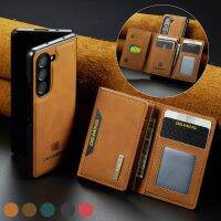 เคสสำหรับ Galaxy กระเป๋าสตางค์หนังแบบถอดได้แบบ2อิน1 Z Fold5 Z Fold4 Z Fold3พร้อมตัวยึด J20เคสป้องกัน