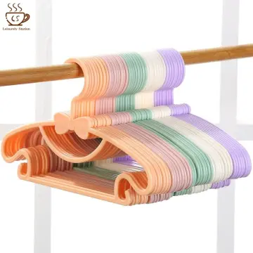 UNTIOR Non-slip Baby Clothes Hanger Adjustable Storage Hangers Cute Kids  Clothes Organizer Closet Children Baby Coats Rack