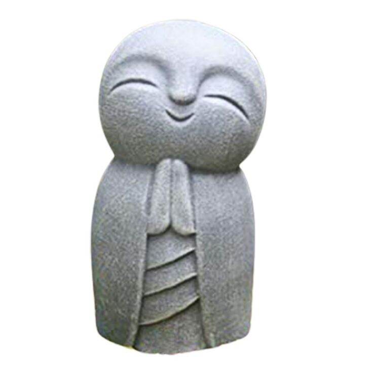 small-monk-statue-decorative-resin-grey-little-jizo-buddha-sculpture-for-outdoor-garden-lawn-art-decoration-ornament