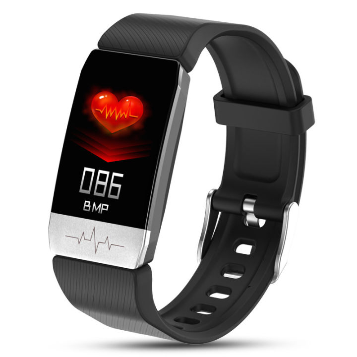 micks-new-t1-temperature-measurement-smart-bracelet-ecg-heart-rate-blood-pressure-blood-oxygen-sleep-exercise-reminder-call-sms