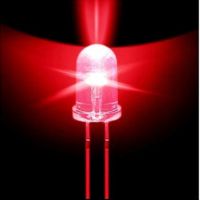 ✆✷☋ 100PCS 5mm Round Red Super bright emitting diode LED Light 5000MCD