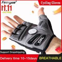 hotx【DT】 New Half-Finger MenS And WomenS Cycling Gloves Silicone Shock-Absorbing Breathable