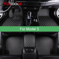 YOGOOGE พรมปูพื้นรถยนต์สำหรับ Tesla รุ่น S Foot Coche อุปกรณ์เสริม Auto Cars