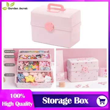 Large Fashion Pink Hair Accessory Jewelry Box for Kids Portable Travel Hair  Accessories Organiser Storage Box Headband Holder Dressing Jewelry Case for  Girls Kids Hair Ties Clips