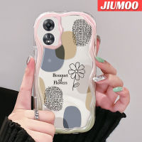 เคส JIUMOO สำหรับ OPPO A58 5G A58X 5G A78 5G A1X 5G A55 5G A98 5G F23 5G A1 5G เคสเรียบง่ายลายเนื้อครีมเคสนิ่มกันกระแทกเคสโทรศัพท์โปร่งใส TPU ซิลิกาแบบใสป้องกันการตกหล่นเจลเลนส์กล้องถ่ายรูปฝาครอบป้องกัน