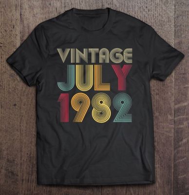 39Th Birthday Year Old Vintage Birthday July 1982 Ver2 Tshirt Kawaii Sport Men Shirt Gym Basketball T Shirt Man