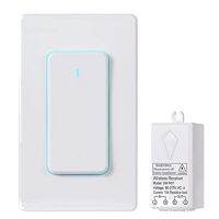 Wireless Switch Smart Light Switch No Wiring, Buckle Design &amp; Removable, Muti Way Switch, No WiFi Needed, Programmable