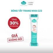 Túi 130 Miếng Bông Tẩy Trang Tròn NIVA Cao Cấp Cz2 Tự Nhiên