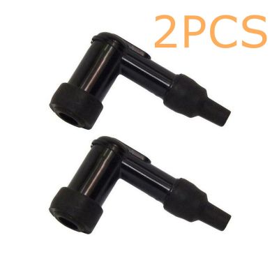 ：》{‘；； 2Pcs 90 Degree Universal Motorcycle Ignition Spark Plug Boot Cap Cover W/O Resistance For ATV Motorcycle Snow Scooter Dirt