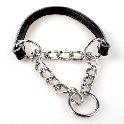 【Hot-Selling】 PETS MART mall Martingale ปลอกคอฝึกสุนัข Half Choke Chain ปลอกคอสัตว์เลี้ยง5สี Avaliable Nner Padded Protect Neck