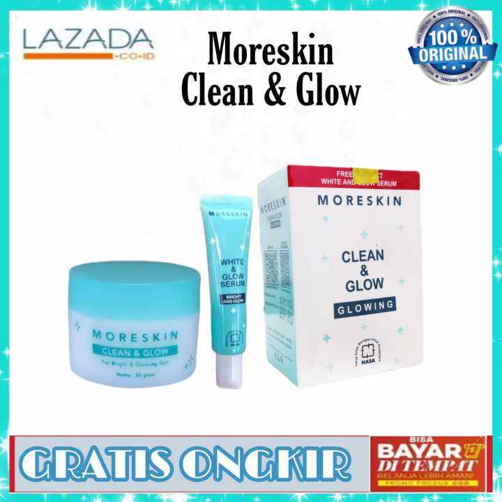 MORESKIN CLEAN & GLOW kemasan terbaru. ‼️Ready‼️Bisa cek dan order