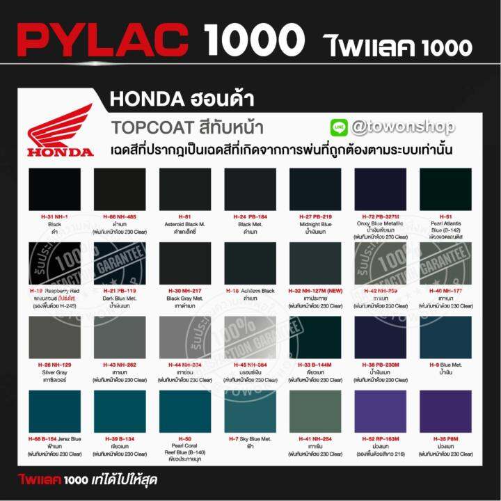 สีสเปรย์-ไพแลค-nippon-paint-pylac-1000-h-253-pb-305-น้ำเงินเมท-พ่นรถยนต์-สีสเปรย์พ่นมอเตอร์ไซค์-honda-ฮอนด้า-เฉดสีครบ-พ่นได้พื้นที่มากกว่า-เกรดสูงทนทานจากญี่ปุ่น