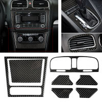 สำหรับ VW Golf 6 2008-2012 Gti R MK6รถกรอบสติกเกอร์ตกแต่งภายในเกียร์ Shift CD Media แผง Air Vent ฝาครอบสติกเกอร์